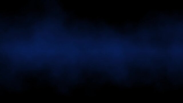 Abstract blue smoke moving in light spot background.