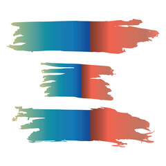 Colorful Brushes Isolated. Watercolor Handwritten. Grungy Isolated. Stroke Collection. Ink Distress. Brushstroke Japanese. Grungy Distress. Set Collection. Stroke Background.