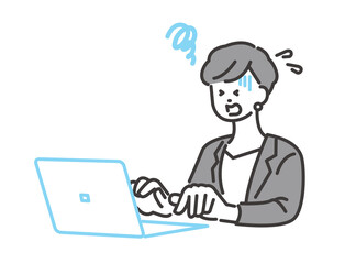 多忙な女性 イメージイラスト ベクター素材 デスクワーク