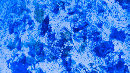 Blue Abstract Artwork. Cobalt Watercolor Light. Azure Grunge Trendy. Navy Texture Fluid. Paint Brush. Design Frame. Art Geometric. Splash Banner.