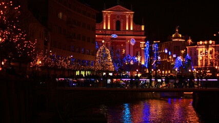 Ljubljana, Slovenia. Christmas time.
