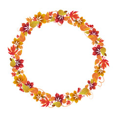 秋の葉 フレーム