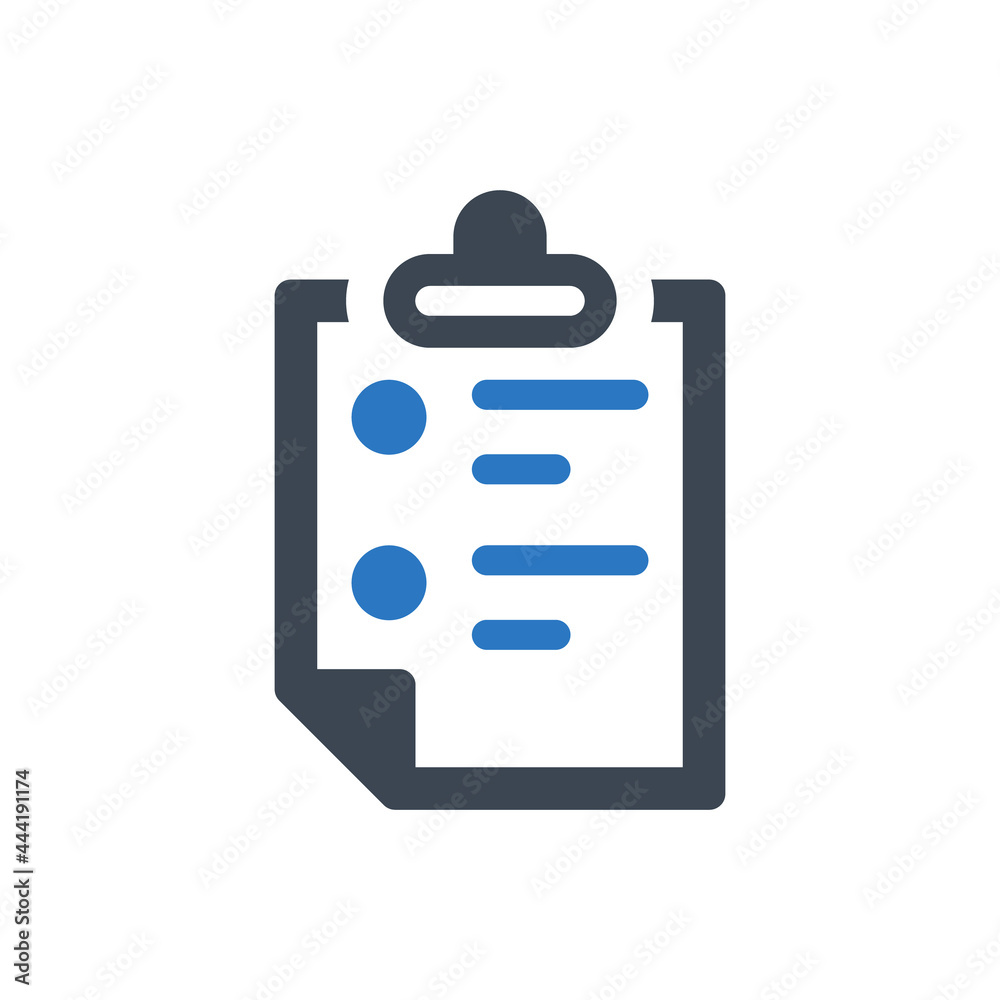 Poster clipboard report icon