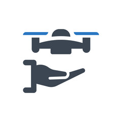 Drone hand icon