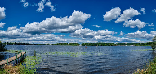 Panoramablick auf die Havel von der DLRG-Station Schildhorn am 
