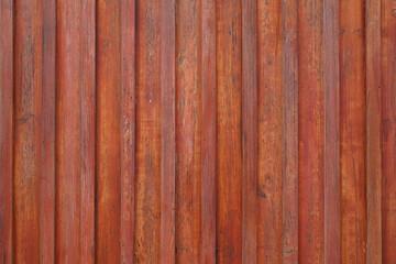 Naklejka premium Wooden vertical texture red rustic plank in wood background