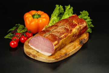 Delicous smoked pork for snack