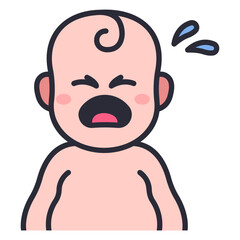baby cry icon