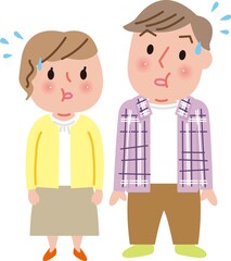 肥満の若い夫婦