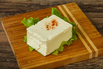Greek traditional soft feta cheese