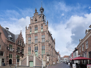 >>>> HISTORICAL BUILDING <<<<De Markt in Culemborg met het Oude stadhuis uit 1534