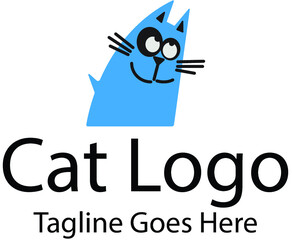 Cartoon Cat Logo Template