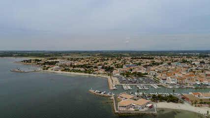 Port de Mèze at French Riviera on a sunny afternoon