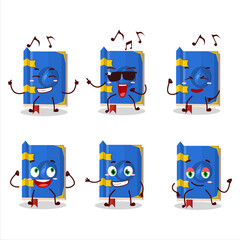 An image of water book of magic dancer cartoon character enjoying the music