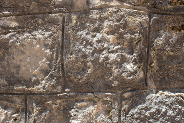 Natural stone texture. Old building wall background.