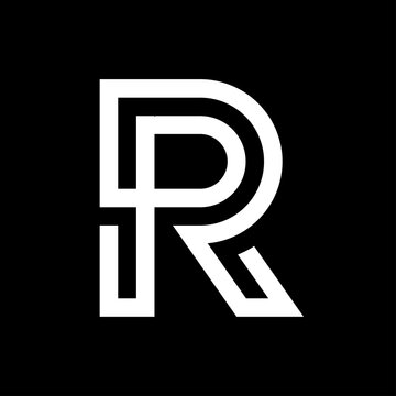 Letter RP PR logo template