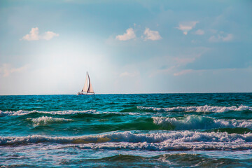 sailing boat on the sea