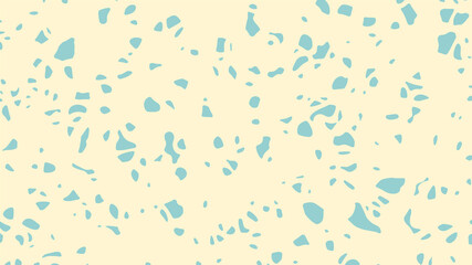 Small green spots on yellow background, grunge backdrop.