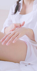 Fototapeta na wymiar woman hands skin care concept