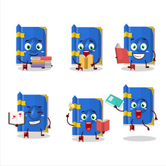 A picture of water book of magic cartoon character concept reading an amusing book