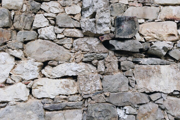 Textured background, stone wall and masonry