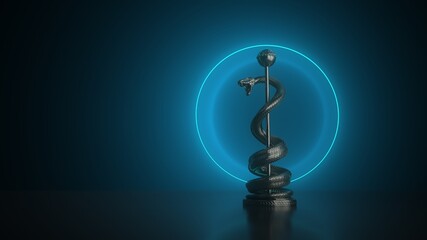 Aesculapian Staff Medicine Ring