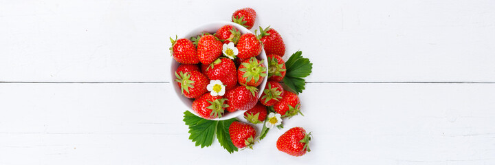 Strawberries berries fruits strawberry berry fruit panorama copyspace copy space in a bowl