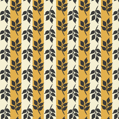 Summer Vibe Watercolor Leaf Pattern