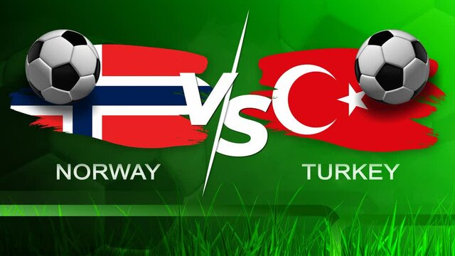 Soccer screensaver for soccer game Norway, Turkey
