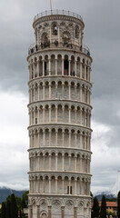 "Upright" leaning Tower of Pisa on Square of Miracles