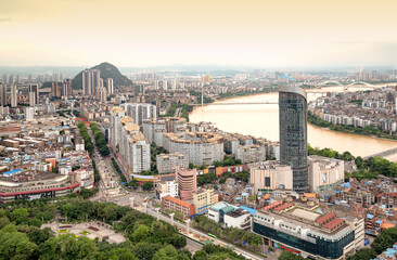 Panorama of Liuzhou, Guangxi, China