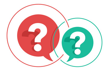 Two interacting question marks