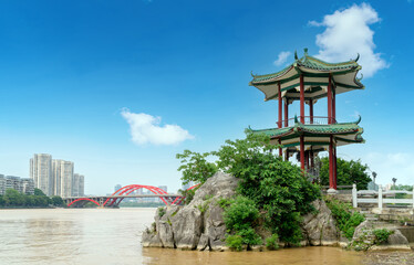 China Guangxi Liuzhou City Skyline