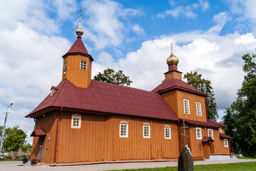 Cerkiew pod wezwaniem Przemienienia Pańskiego – prawosławna cerkiew parafialna w Ploskach, Podlasie, Polska © podlaski49