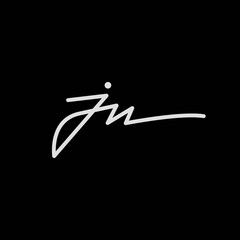 Simpe and elegant JM logo design