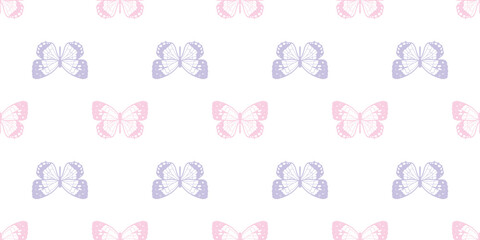 Obraz premium Butterfly seamless repeat pattern background