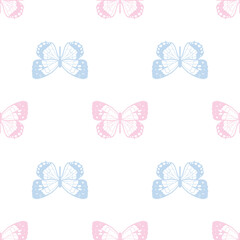 Butterfly seamless repeat pattern background