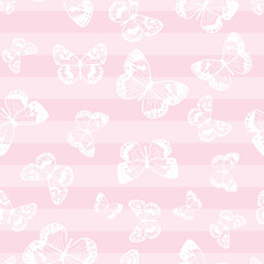 Butterfly seamless repeat pattern background