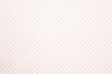 White washi paper with vermilion shippo pattern that means the seven treasures as gold, silver, pearls, agate, crystal, coral, lapis, lazuli. Japanese traditional craftsman's handmade paper