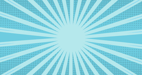 Stripes rotating and moving against blue background