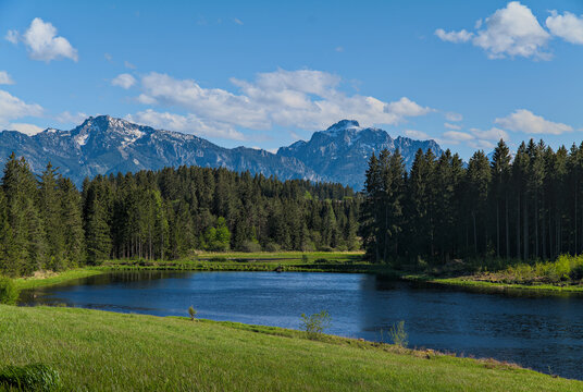 Sameister See vor der Allg&auml;uer Alpenkette