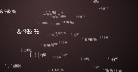 Multiple white symbols changing image.