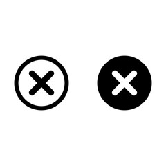 Fototapeta premium Delete icon, flat design style