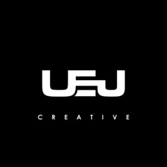 UEJ Letter Initial Logo Design Template Vector Illustration