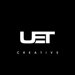 UET Letter Initial Logo Design Template Vector Illustration