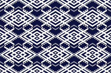 Geometric ethnic pattern vector background. seamless pattern traditional, Design for background, wallpaper, Batik, fabric, carpet, clothing, wrapping, and textile.colorful ethnic pattern illustration.