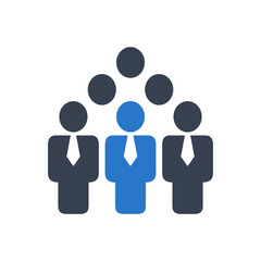 Group of people icon vector graphic illustration