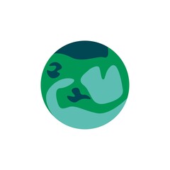 Earth Vector Flat Design Illustration