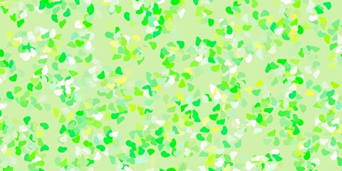 Light green, yellow vector template with abstract forms.