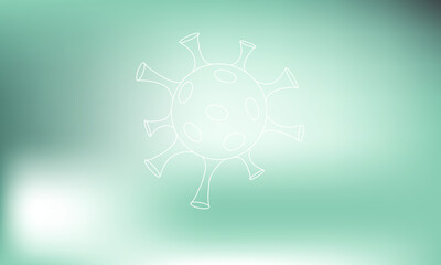 Coronavirus disease COVID-19 infection medical isolated. China pathogen respiratory influenza covid virus cells. New official name for Coronavirus disease named COVID-19, vector illustration